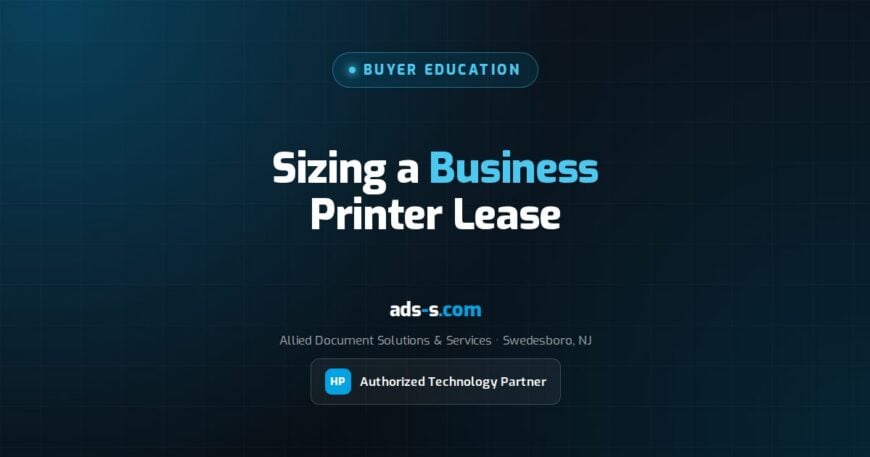 Business Printer Lease: Sizing It to the Company