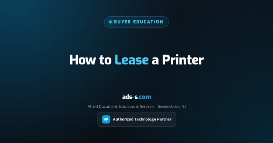 Lease a Printer: How the Process Actually Works