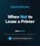 Lease a Printer for Small Business: When It Pays